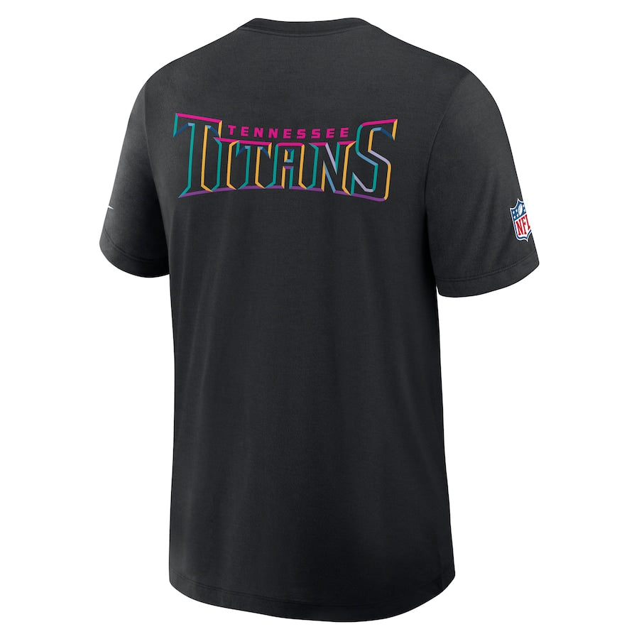 Tennessee Titans Nike Black 2025 NFL Crucial Catch Tri-Blend Dri-FIT T-Shirt NYC Jackets