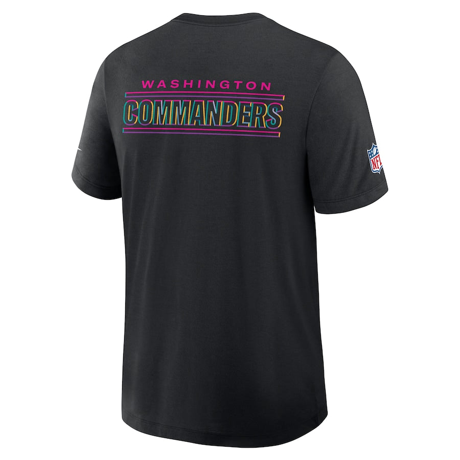 Washington Commanders Nike Black 2025 NFL Crucial Catch Tri-Blend Dri-FIT T-Shirt NYC Jackets